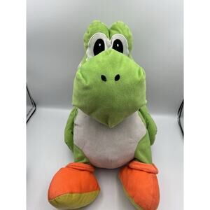 Super Mario Yoshi Pillow Cuddle Plush Stuffed Toy Hidden Pocket Nintendo 18"